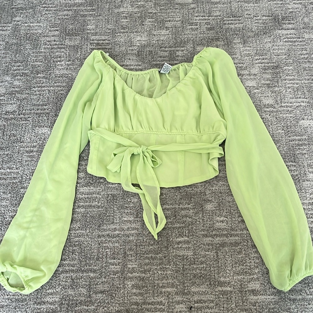 Neon green Rue21 blouse